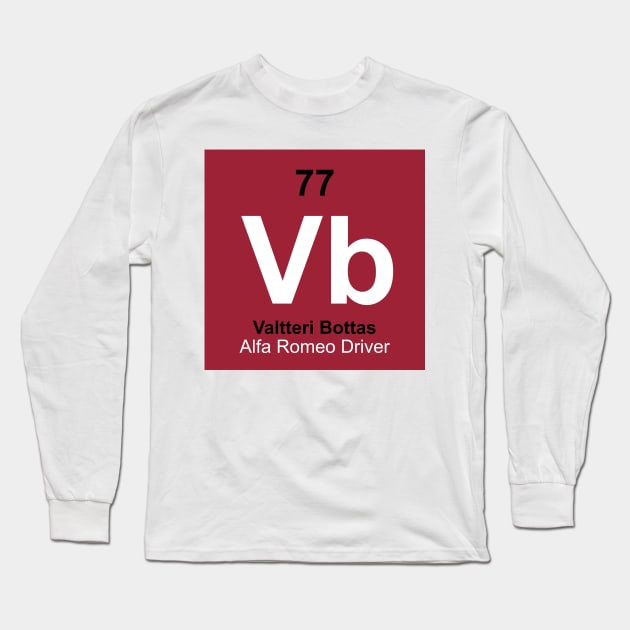 Valtteri Bottas Driver Element - 2022 Season Long Sleeve T-Shirt by GreazyL